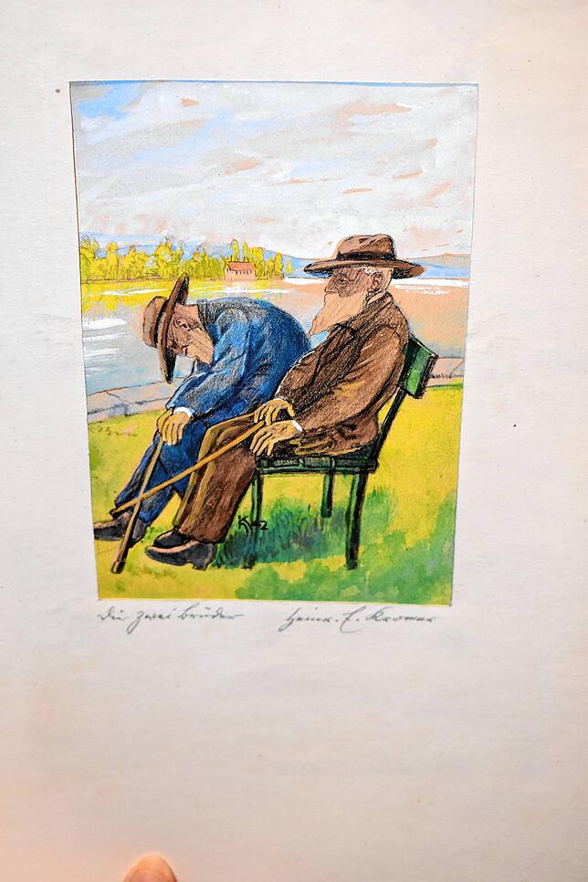 „Die zwei Brüder“ nannte Heinrich Ernst Kromer dieses Bild, das 1942 entstand.