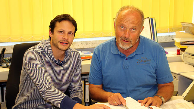 Der Blumberger Konrektor Thomas Schultis (links) und Realschulrektor Egon Bäurer werden beide die Realschule Blumberg verlassen. ...