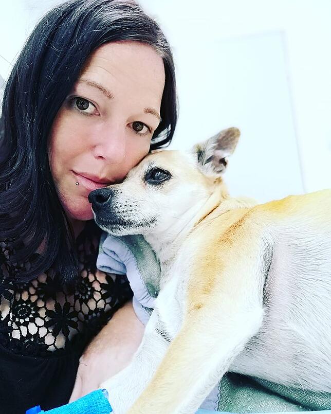 Regelmäßig berichtet die Hundehalterin über die Fortschritte von Bellas Behandlung.
