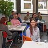 Schulsprecherin Laura Kanbach (Mitte) beteiligt sich am Austausch über Berufsorientierung an Schulen.