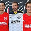 Trio für FC 08 Bad Säckingen: Ibrahim Güler (links) kommt vom SV Blau-Weiß Murg, Niclas Rump vom FC Wallbach und Philip Kürz (rechts) ...