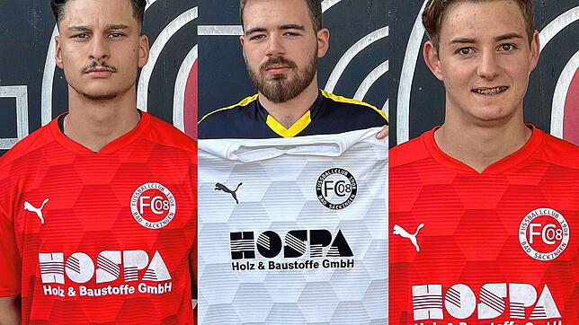 Trio für FC 08 Bad Säckingen: Ibrahim Güler (links) kommt vom SV Blau-Weiß Murg, Niclas Rump vom FC Wallbach und Philip Kürz (rechts) ...