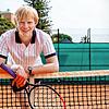 Die Augenbrauen sind gefärbt, die Haare eine Perücke: Bruno Alexander als Boris Becker.