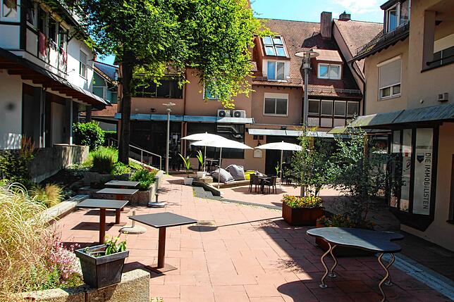 Der Innenhof zwischen Hauptstraße und Poststraße ist in Markdorf als Ochsenplatz und/oder Ochsenlücke bekannt. Eine offizielle ...