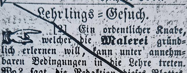 Lehrstellen Angebot im Alb-Bote auf das sich Baptist Jordan bewarb