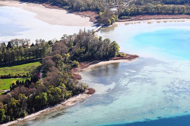 Bild 25: Bodensee oder Kroatien? Wenn Niedrigwasser atemberaubende Farben offenbart