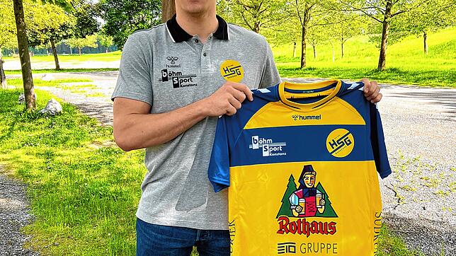 Der Nachfolger von Tim Bornhauser im HSG-Rückraum: Sebastian Hudecek. Bild: Joas