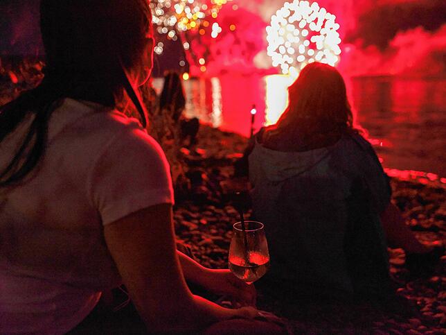 Bild 9: Bilder vom Feuerwerk beim Seehasenfest