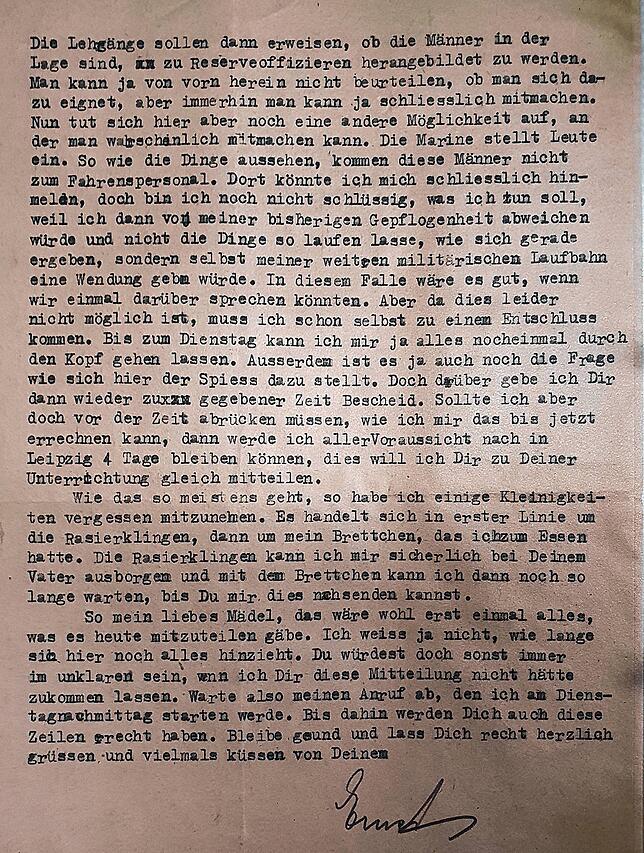 Bild 7: Liebesbriefe von Konstanz an die Front: &bdquo;Und wenn es das Schicksal uns gestattet, dann sehen wir uns vielleicht doch einmal gesund wieder&ldquo;