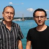 Dieter Bös und Xhavit Hyseni von Kokon Entertainment planen im Juli Sommerkonzerte auf Klein Venedig.