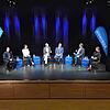 Bei der Podiumsdiskussion des SÜDKURIER (von links): Dominik Männle, Nadine Bohn, Redaktionsleiter Stefan Hilser, Jean-Christophe ...