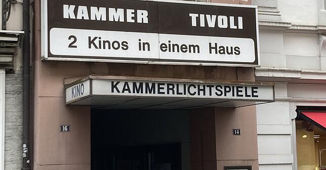 Das Kino Kammer/Tivoli in Überlingen in der Franziskanerstraße.
