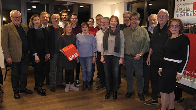 Die Nominierten für die ersten 20 Listenplätze der SPD (von links): Ulrich Bernard, Jasmina Brancazio, Wolfgang Sigg, Werner Nuber, Luca ...