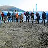 Spatenstich für das neue Verwaltungs- und Logistikzentrum der Firma Pajunk in Geisingen. Von links: Dominik Hepting, Nicole Mesenich und ...