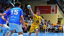 Beim Dessau-Rosslauer HV 06 war für die HSG Konstanz (am Ball Jonas Hadlich) nichts zu holen.