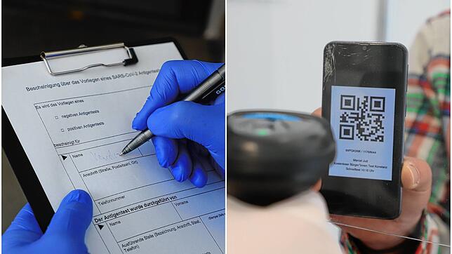 Während im Corona-Testzentrum am Konstanzer Klinikum derzeit noch ein Anmeldeformular per Hand ausgefüllt werden muss, reicht im ...