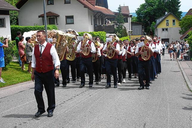 Bild 11: Bilder vom Bezirksmusikfest mit Umzug in Lausheim