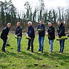 Sie schaufeln die erste Erde heraus für das neue Wohnquartier "Am Kaltenbach" (von links): Der Erste Beigeordnete der Stadt ...