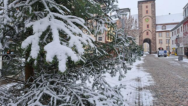 So präsentierte sich die Villinger Innenstadt am 30. November. Die Chancen für weiße Weihnachten hingegen stehen in der Region nicht so gut.