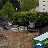 Hier in der Straße Am Briel 53/57 standen einst eine alte Tankstelle und weitere Gebäude, die im vergangenen Jahr abgerissen wurden.
