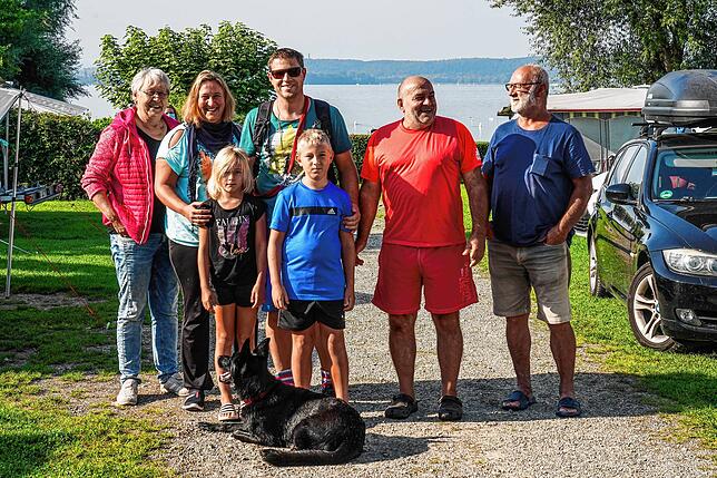 Von links: Karen Müller, Gabriele Braig, Miriam Braig, Frank Braig, Oliver Braig, Werner Stuber und Gebhard Müller.