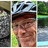 Autor Uwe Spille (Mitte, mit Radhelm) genießt auf dieser Radtour nicht nur das Pedaltreten, sondern auch das Naturfreibad Schonach ...