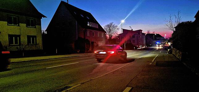 Blick von der Meersburger Straße in Friedrichshafen-Fischbach in Richtung Immenstaad: Ungefähr in diesem Bereich ist es am ...