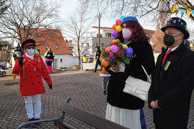 Bild 9: Bilder vom Rathaussturm in Stetten