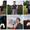 Sie sind beim Steckenpferde-Poloturnier im Einsatz: Kai Sauser (oben von links), Erik Pauly, Jens Reinbolz, Markus Knöpfle (unten von ...