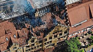 Der verheerende Großbrand in der Konstanzer Altstadt jährt sich am 25. Juli: Flammen schlagen aus dem Stadlerhaus in der Zollernstraße – ...