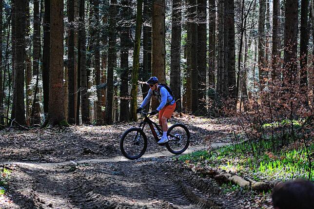 Rasantes Vergnügen mitten in der Natur. Das Abfahrtfahren auf dem „Gehro-Trail“ hat nicht nur in Markdorf zahlreiche Anhänger.