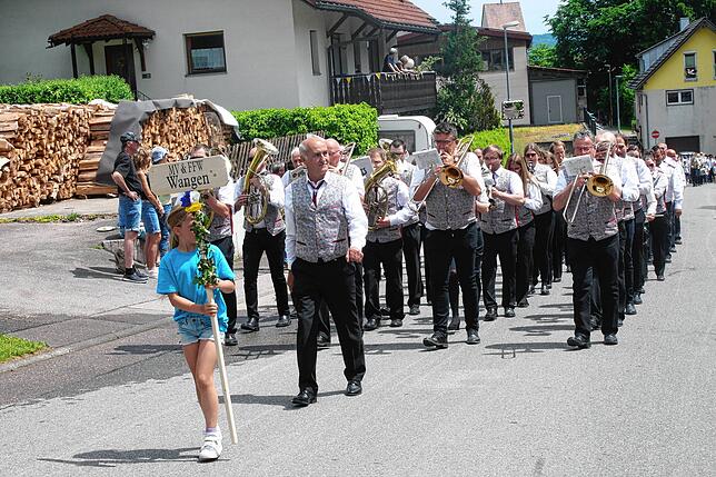 Bild 46: Gute Laune beim Bezirksmusikfest in Lausheim