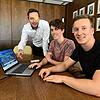 Maurice Sobiera, Patrick Herzog und Jonas Baldischwieler (von links) sind Teil des ehrenamtlichen Digitalbeirats in Lauchringen. ...