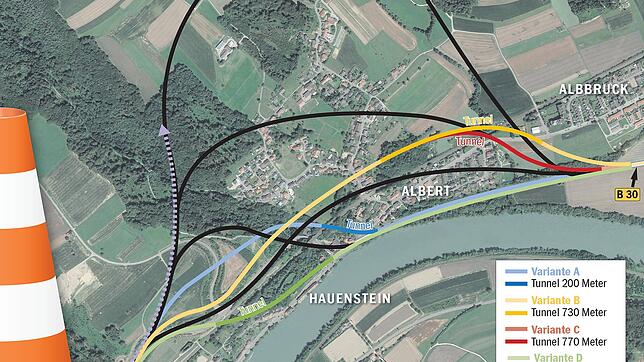 Bild : Die Planungen für die Anschlussstelle Hauenstein sind bei der Übergabe an die Deges weniger weit forgeschritten als erhofft<sup></sup><sup></sup>