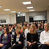 Gute Beteiligung bei der Vereinsbesprechung. Im Vordergrund von links: Lena Hettich, Alexandra Bouillon, Nadine Götz und Bodo Schreiber. ...