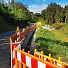 Der fünfte Bauabschnitt des Breitbandausbaus im Steinatal ist in vollem Gange, wie hier an der Straße Richtung Muhren.