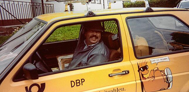 So kannte man den freundlichen Postler im Linzgau.
