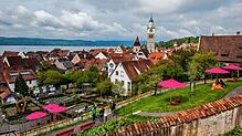 Regen und Sonne im Wechsel: Das Wetter am ersten Wochenende der Landesgartenschau in Überlingen war durchwachsen, aber dennoch kamen ...