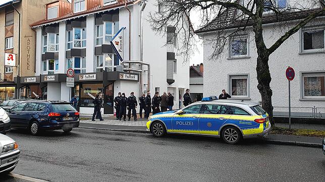 Polizeieinsatz am Dienstag in der Rielasinger Straße in Singen.
