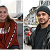 Jil Kübler im Jahr 2018 bei sich zuhause in Eigeltingen, Fabio Brutti vor zwei Jahren in der Stockacher Innenstadt: Damals traten sie ...