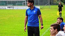 Sascha Waldvogel, Trainer des FC Neustadt, muss im Spiel gegen Salem eine knappe 0:1-Niederlage einstecken.