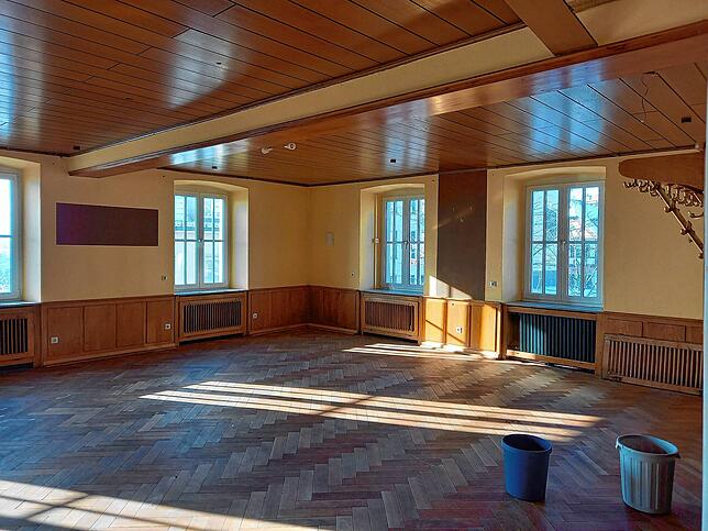 Die gute Stube des „Adler“: Hier befand sich der große Gastraum – und er wird es auch im künftigen neuen Restaurant ...