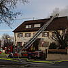 Ein Küchenbrand hat sich bis in den Dachstuhl des alten Adler-Gebäudes ausgebreitet.