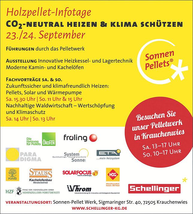 Bild 1: Tag der offenen Tür Steidle Sigmaringen: Beton-Garagen und Holzpellets im Mittelpunkt