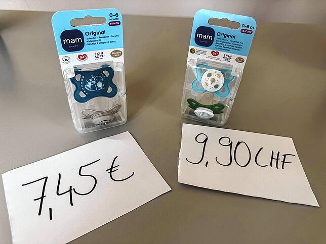 So viel kosten Schnuller.