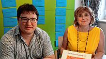 Christine Blessing und Pfarrer Frederik Reith, der diesen Herbst die Seelsorgeeinheit verlässt, freuen sich auf ihr gemeinsames ...