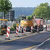 Die Baustelle in der Heinrich-Fahr-Straße (hier Blick in Richtung Schiesser-Knoten) hat bald ein Ende. Die Asphaltarbeiten auf der ...