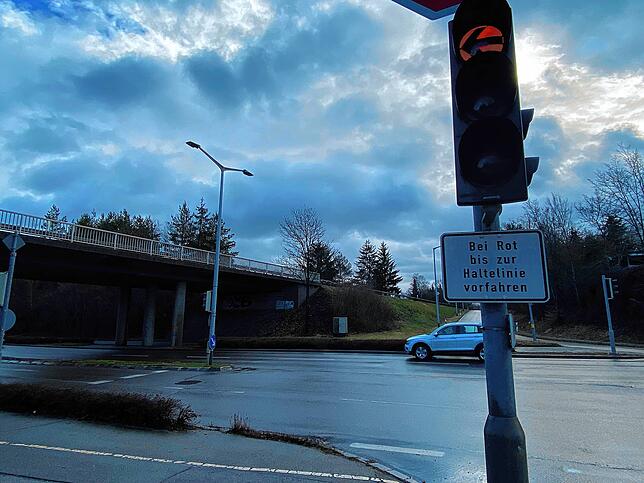 Sie gehört nach Ansicht unserer Leser zu den nervigsten Ampeln von VS: Die Abbiegeampel von der B33 auf die Berliner Straße.