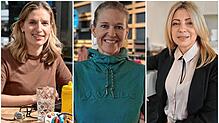 Sie erzählen, was Frauen bewegt: Jasmina Brancazio, Antje von Dewitz und Olga Noll (von links)-