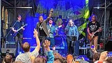 Die ehemalige Schülerband Mad Dox findet nach 30 Jahren für das Open Air wieder bei „Rock uf d‘Wies“ zusammen (von links): John Brown, ...